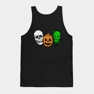 Halloween 3 Silver Shamrock Masks Tank Top